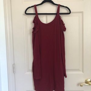 🔺Burgundy long sleeve dress🔻